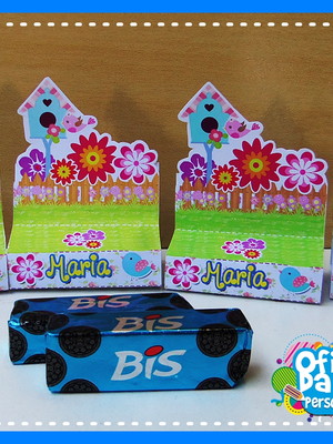 Porta bis duplo flores