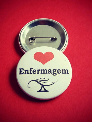 Kit (30) buttons: enfermagem