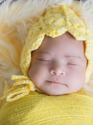 Touca retrô newborn da baby boom