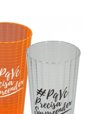 Copo long drink texturizado 400 ml ps brinde