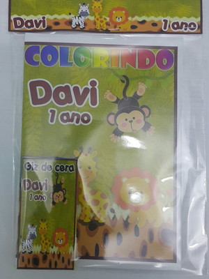 Kit de colorir safari