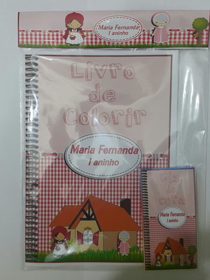 Kit de colorir chapeuzinho vermelho