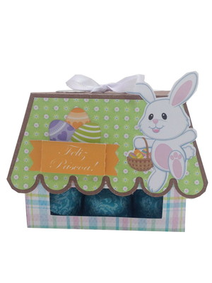 Caixa para mini trufas casinha coelho
