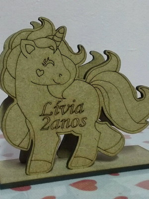 Porta guardanapo mdf unicórnio