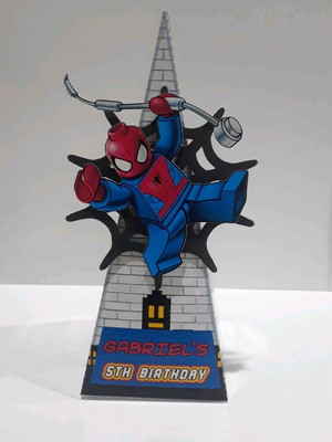 Caixa mini cone lego homem aranha