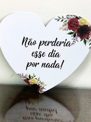 Plaquinhas para casamento