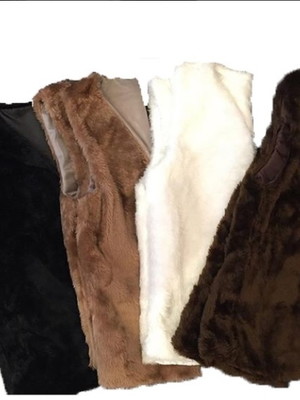 2 coletes de pele pelucia pelinhos pelos varias cores