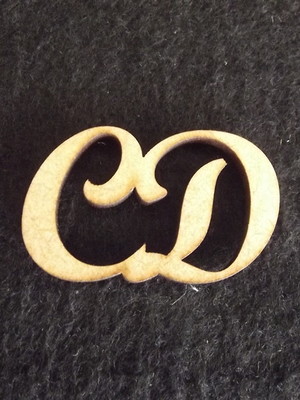 Palavra cd aplique em mdf