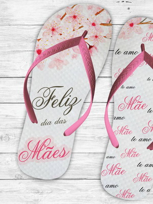 Chinelo personalizado- dia das mães