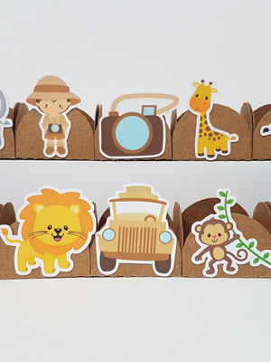 Kit forminha safari - 100 unidades