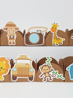 Kit forminha safari - 100 unidades