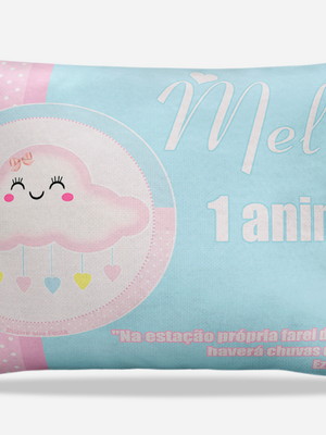 Almofada personalizada chuva de bençãos/amor 20x28cm