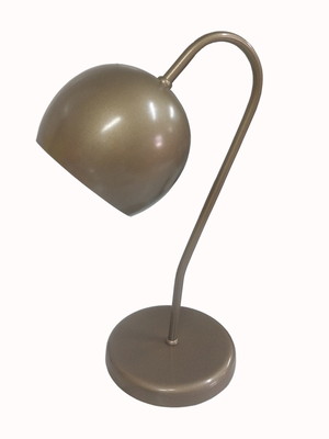 Abajur para escrivaninha modelo bolinha - ouro velho