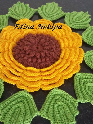 Flor girassol para aplicação