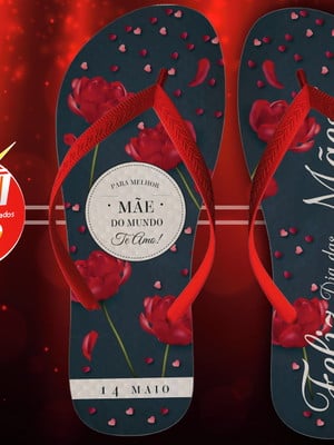 Sandalia dia das maes personalizada