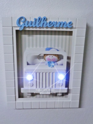 Quadro jeep com iluminação de led