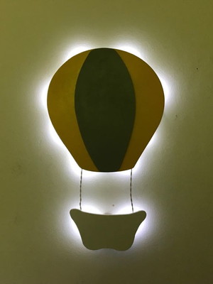 Luminoso balão com luz de led para quarto de bebe