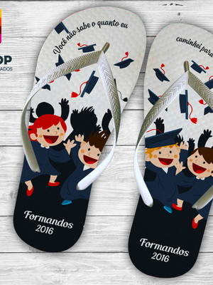 Chinelo personalizado terceirão