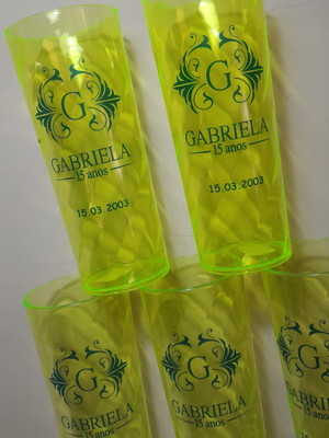 Copo long drink neon