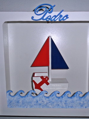 Quadro para porta de maternidade - marinheiro