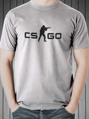 Camiseta masculina games cs go counter strike 100% algodão