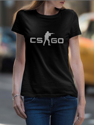 Baby look feminina games couter strike cs go prata 100% alg