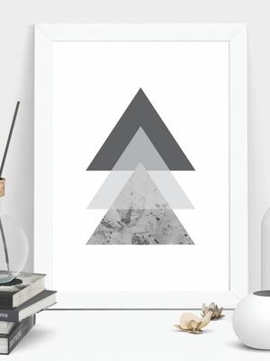 Poster com moldura geometrico 3