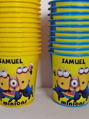 Baldinho de pipoca minions