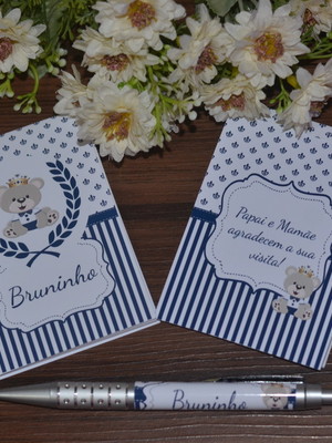 Bloquinho personalizado com caneta