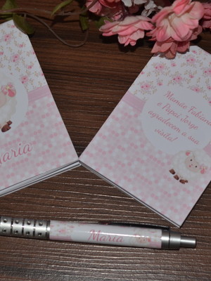 Bloquinho personalizado com caneta