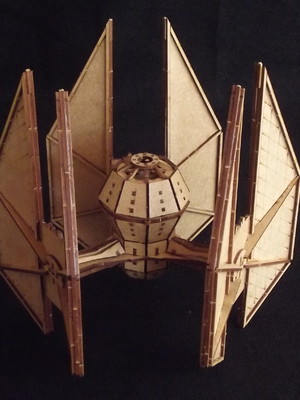 Nave star wars tie defender em mdf