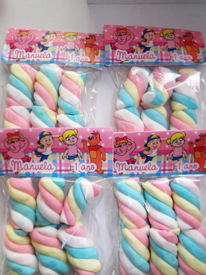 Saquinho com marshmallow