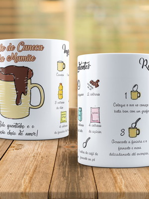 Caneca bolo de caneca da mamãe