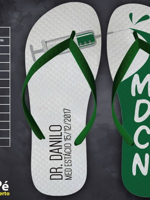 Chinelo formatura medicina personalizados