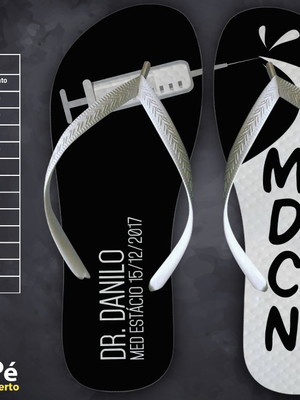 Chinelo formatura medicina personalizados