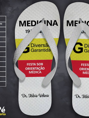 Chinelo formatura medicina personalizados