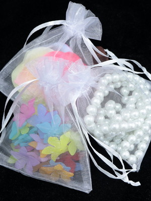 550 saquinhos de organza 9x12 branco