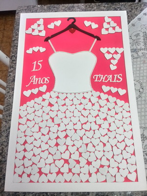 Quadro assinatura debutante ou 15 anos