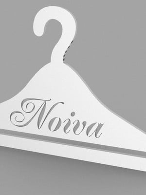 Cabide noiva 44,0 x 24,0 cm