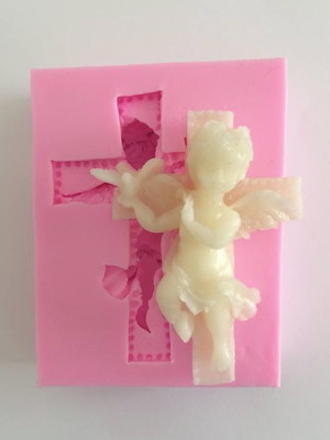 Molde silicone anjo