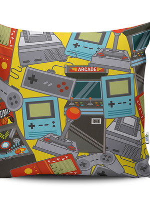 Almofada 40x40 game retro geek nerd