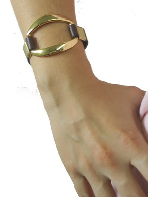 Pulseira aro dourada