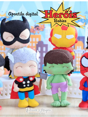 Promoção de lançamento apostila digital heróis babies