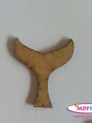 Cauda de sereia em mdf - 6cm