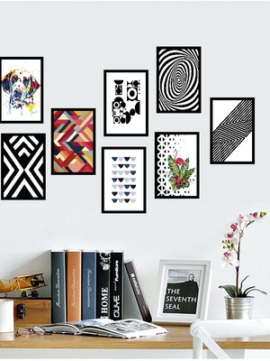 Kit 8 placas decorativas mdf