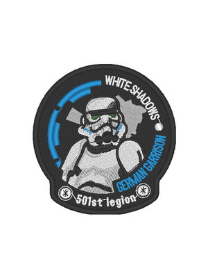 Patch bordado star wars white shadows