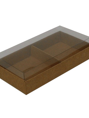Caixa para 2 brownies kraft