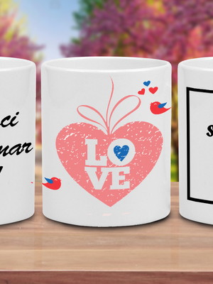 Caneca com foto namorados - eu nasci para amar você