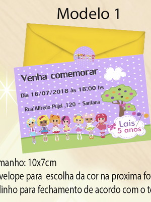 Convite- lalaloopsy