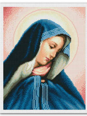 Nossa senhora - gráfico ponto cruz